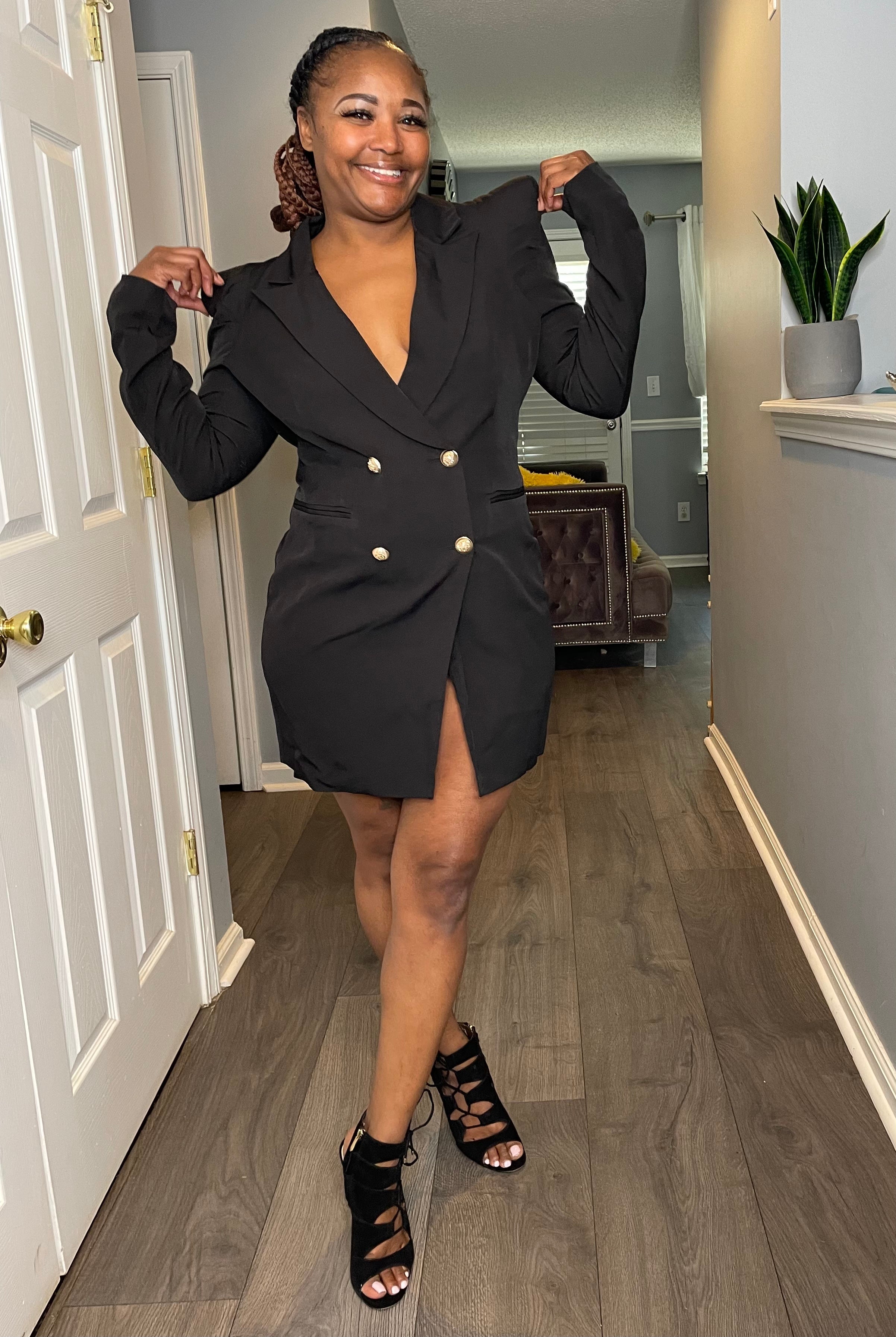 Little Black Blazer Dress Little Black Blazer Dress